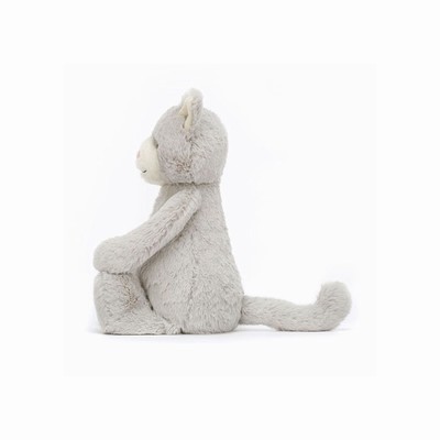 Jellycat Bashful Grey Cat UK | 31790BFLU